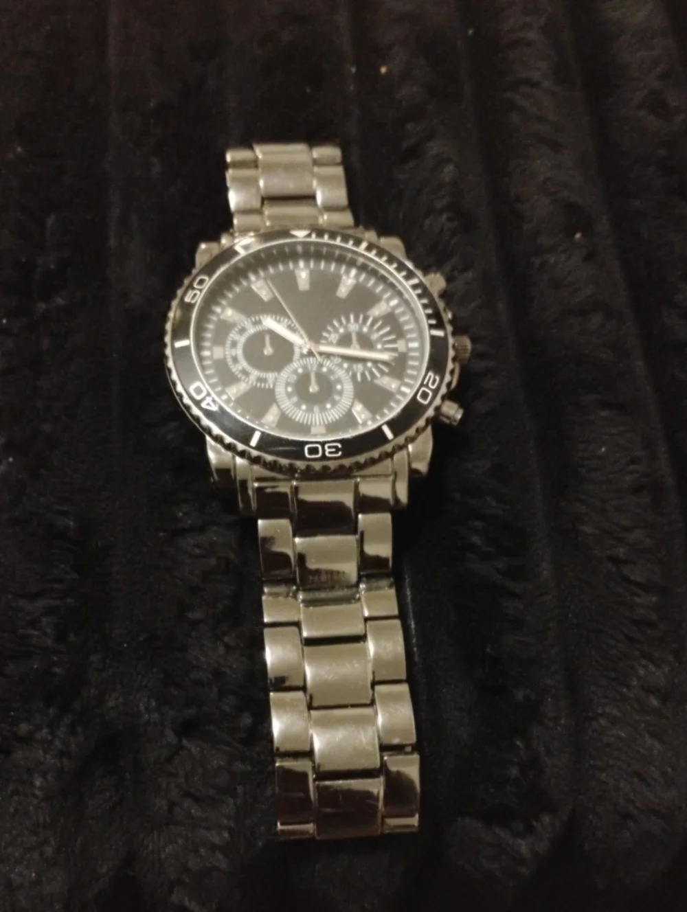 ACCUTIME BIG FACE WATCH NRMINT CONDITION